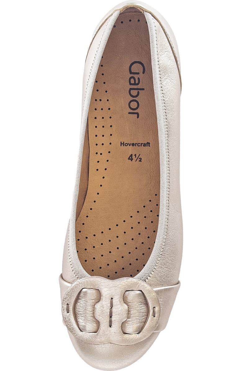 Gabor Buckled Flat, Alternate, color, Puder