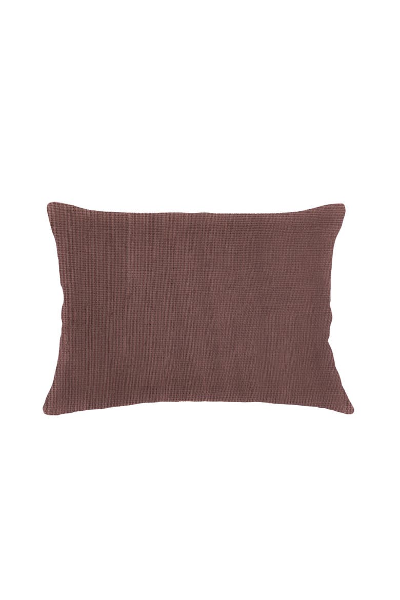So Soft Linen Pillow with Down Insert, Alternate, color, Chestnut Brown