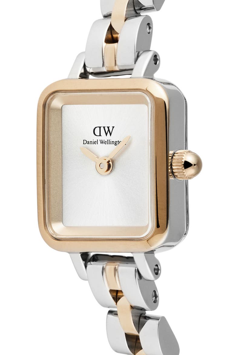 Quadro Mini Arch Bracelet Watch, 15mm x 18mm, Alternate, color, SILVER-TONE