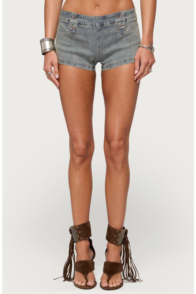 Sashe Denim Mini Shorts, Main, color, BLUE-VINTAGE-WASHED