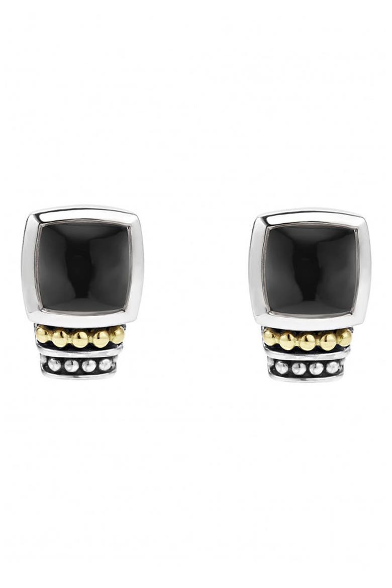 Rittenhouse Semiprecious Stone Stud Earrings, Alternate, color, BLACK ONYX