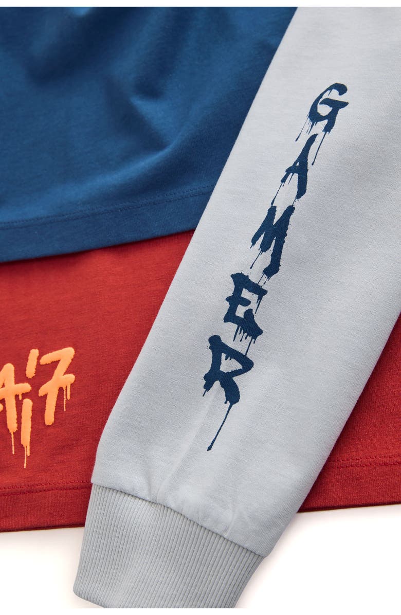 NEXT Kids' 3-Pack Assorted Gamer Graphic T-Shirts, Alternate, color, Multi