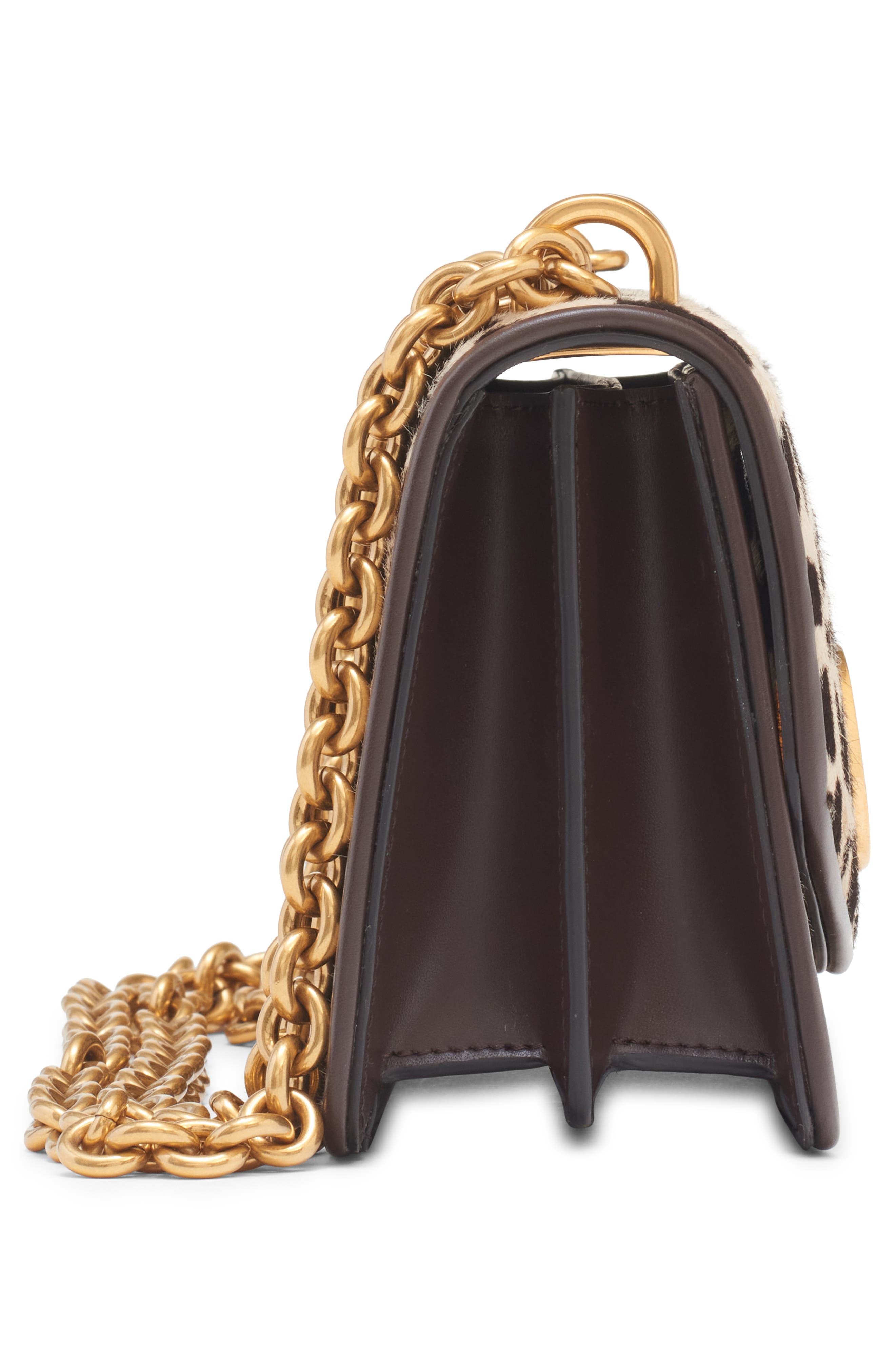 Valentino Garavani Small Vain Genuine Calf Hair Shoulder Bag, Alternate, color, Naturale Testa Di Moro