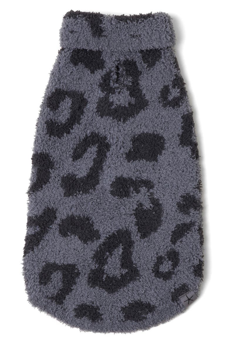 CozyChic™ Leopard Dog Sweater, Alternate, color, GRAPHITE-CARBON