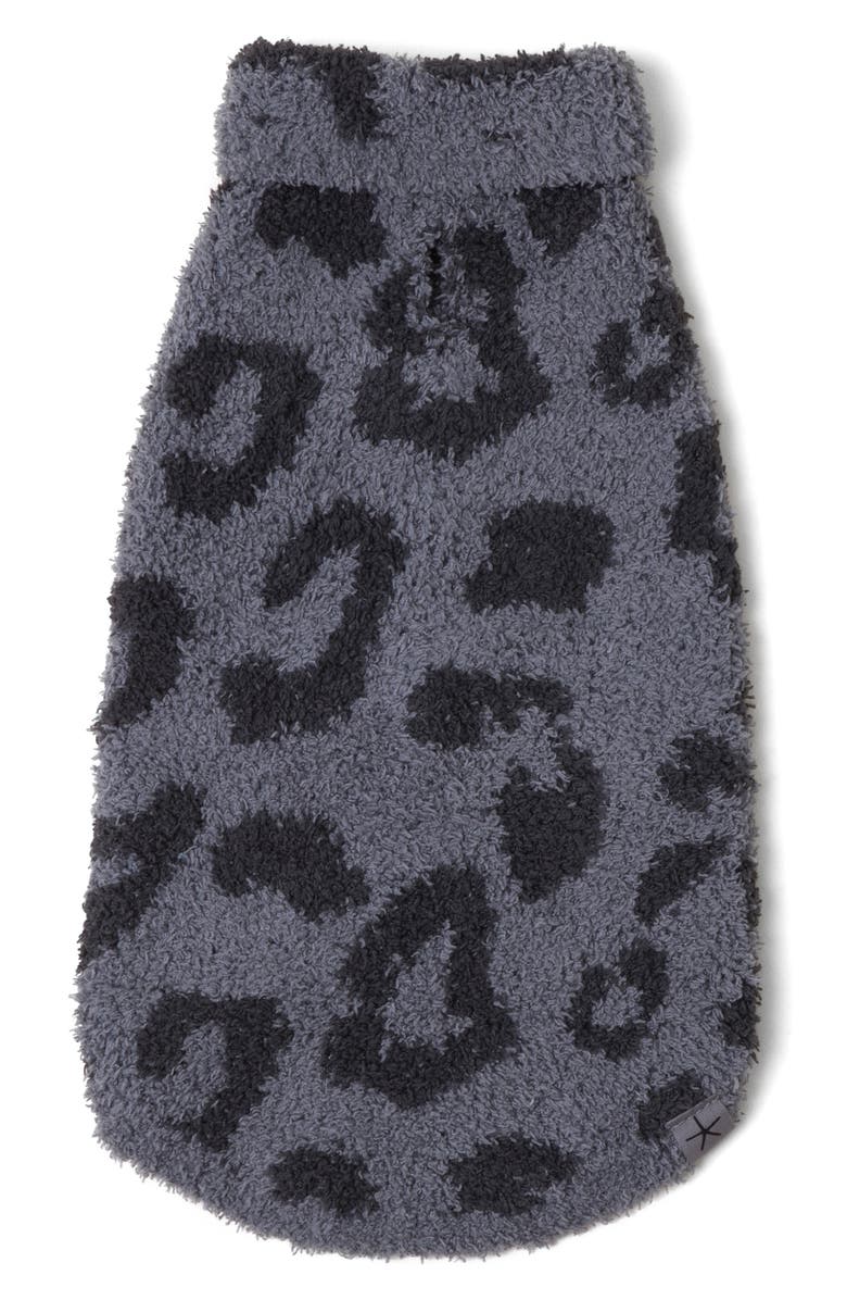 Barefoot Dreams<sup>®</sup> CozyChic<sup>™</sup> Leopard Dog Sweater, Alternate, color, Graphite-Carbon
