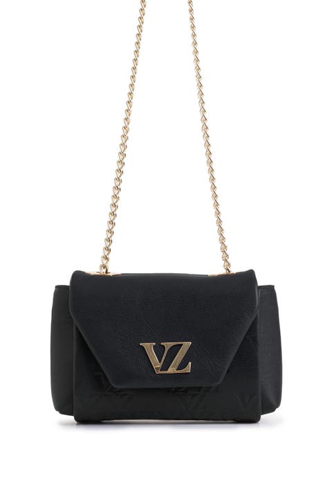 Mini Lili Hands-Free Leather Bag with Metallic Chain