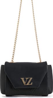 Velez Mini Lili Hands-Free Leather Bag with Metallic Chain