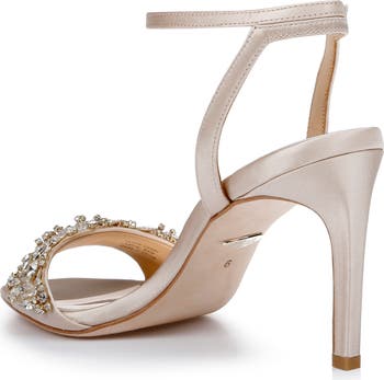 Badgley Mischka Rider Embellished Ankle Strap Sandal