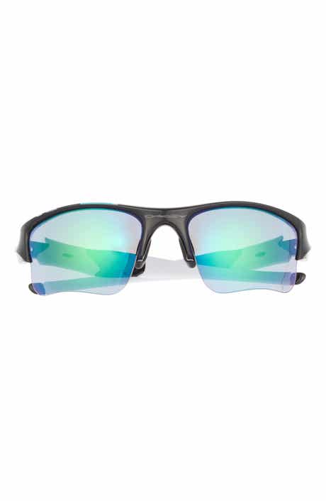 Oakley 63mm Wrap Half Frame Sunglasses