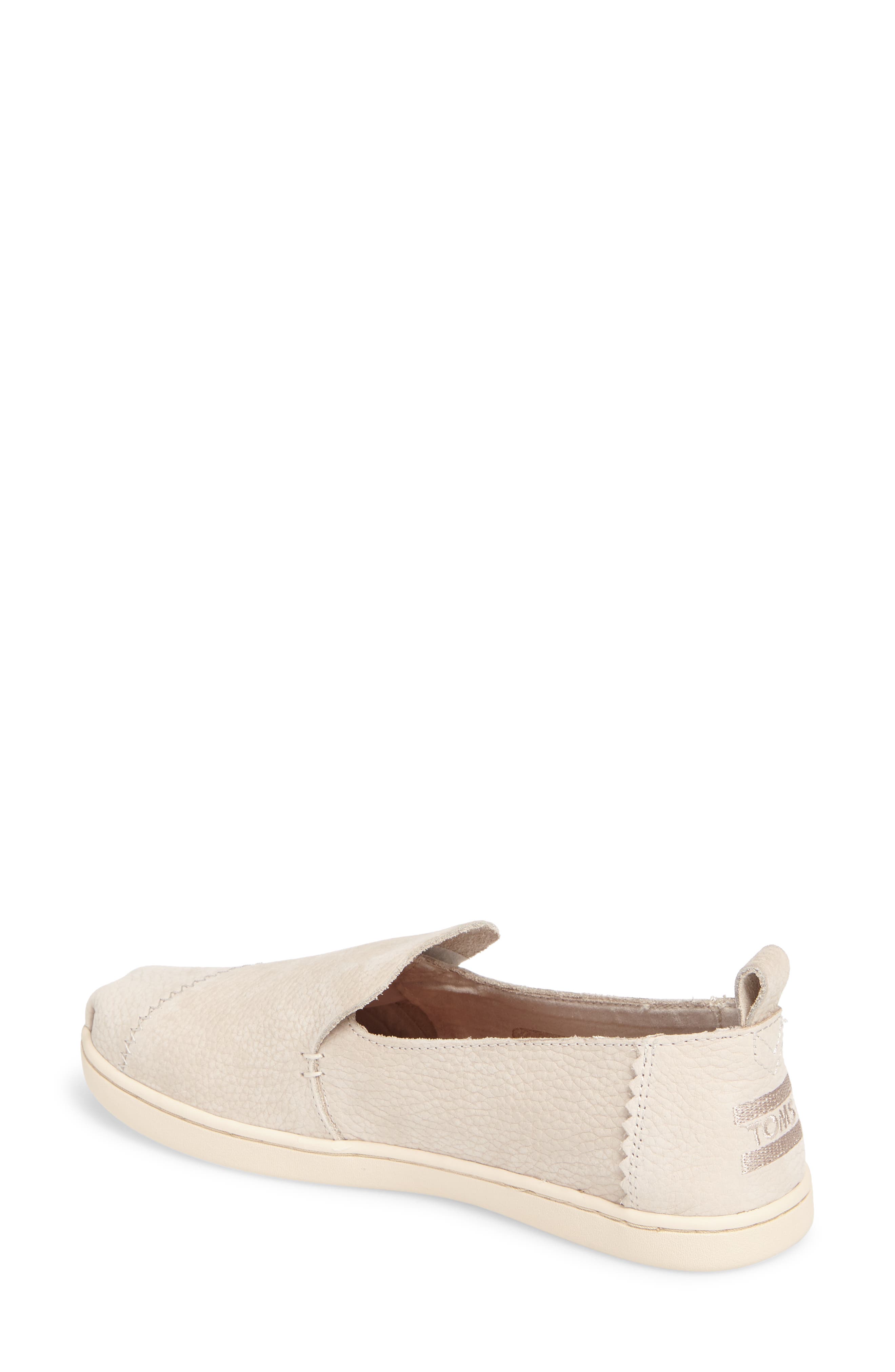 TOMS Deconstructed Alpargata Slip-On, Alternate, color, Birch Nubuck Leather