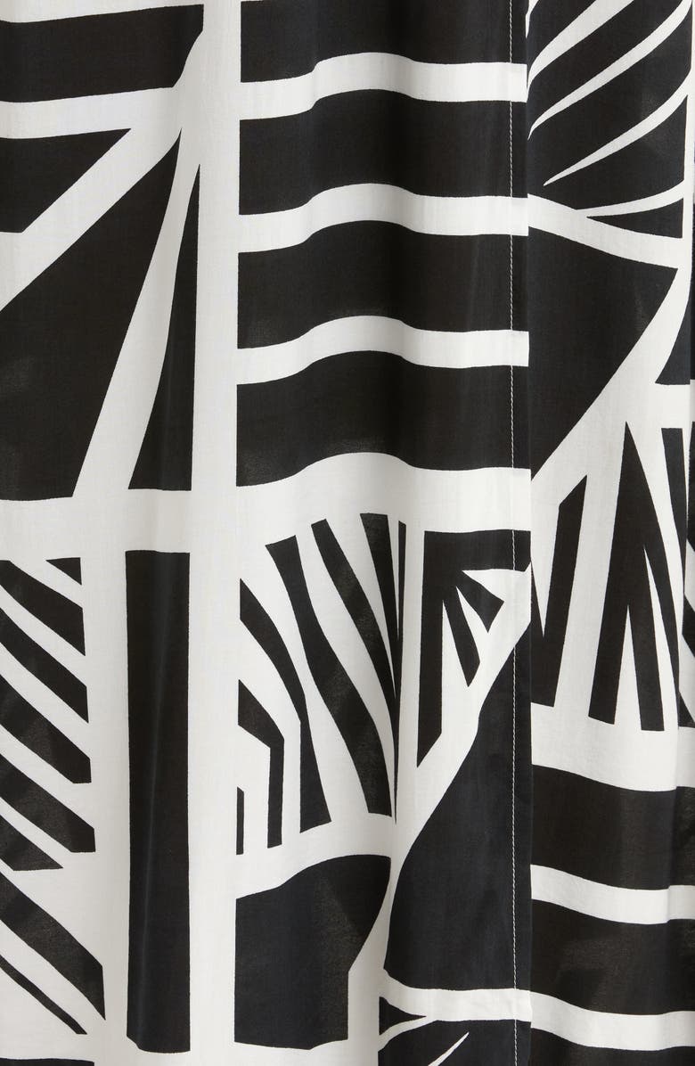 Elan Cover-Up Maxi Dress, Alternate, color, Black Barbados Print