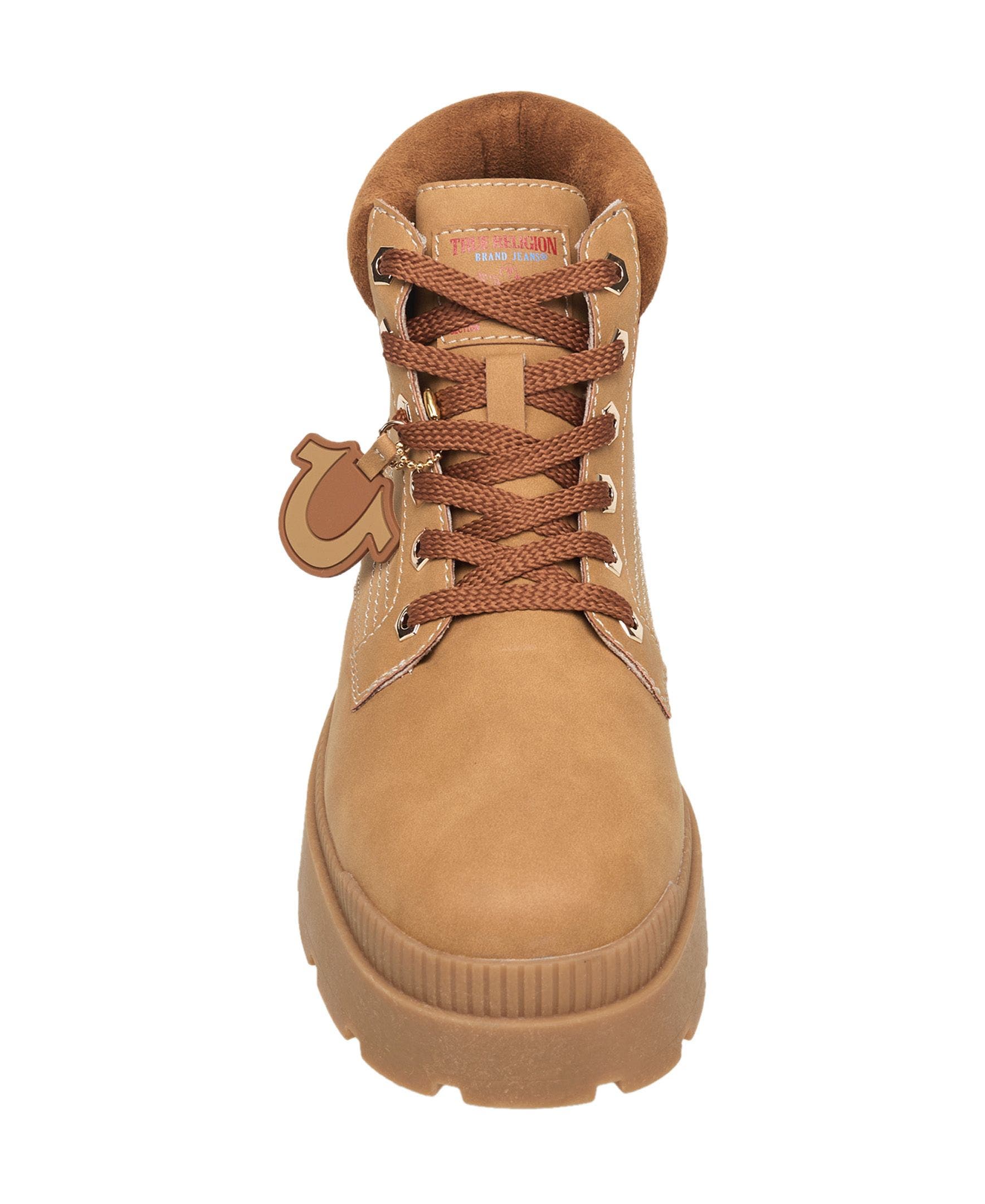 Brent Faux Suede Work Boot, Alternate, color, Tan