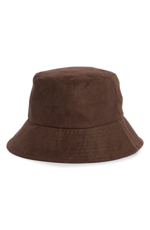 Faux Suede Bucket Hat
