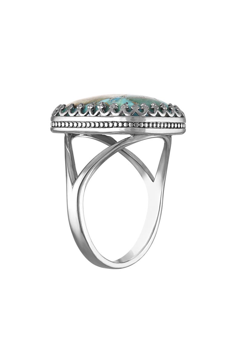 FZN Composite Turquoise Ring, Alternate, color, White