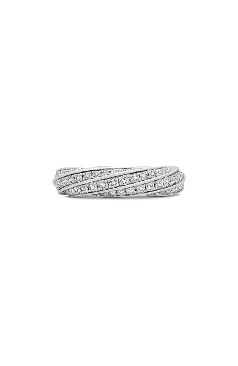 David Yurman Cable Edge Band Ring, Main, color, Sterling Silver Recycled