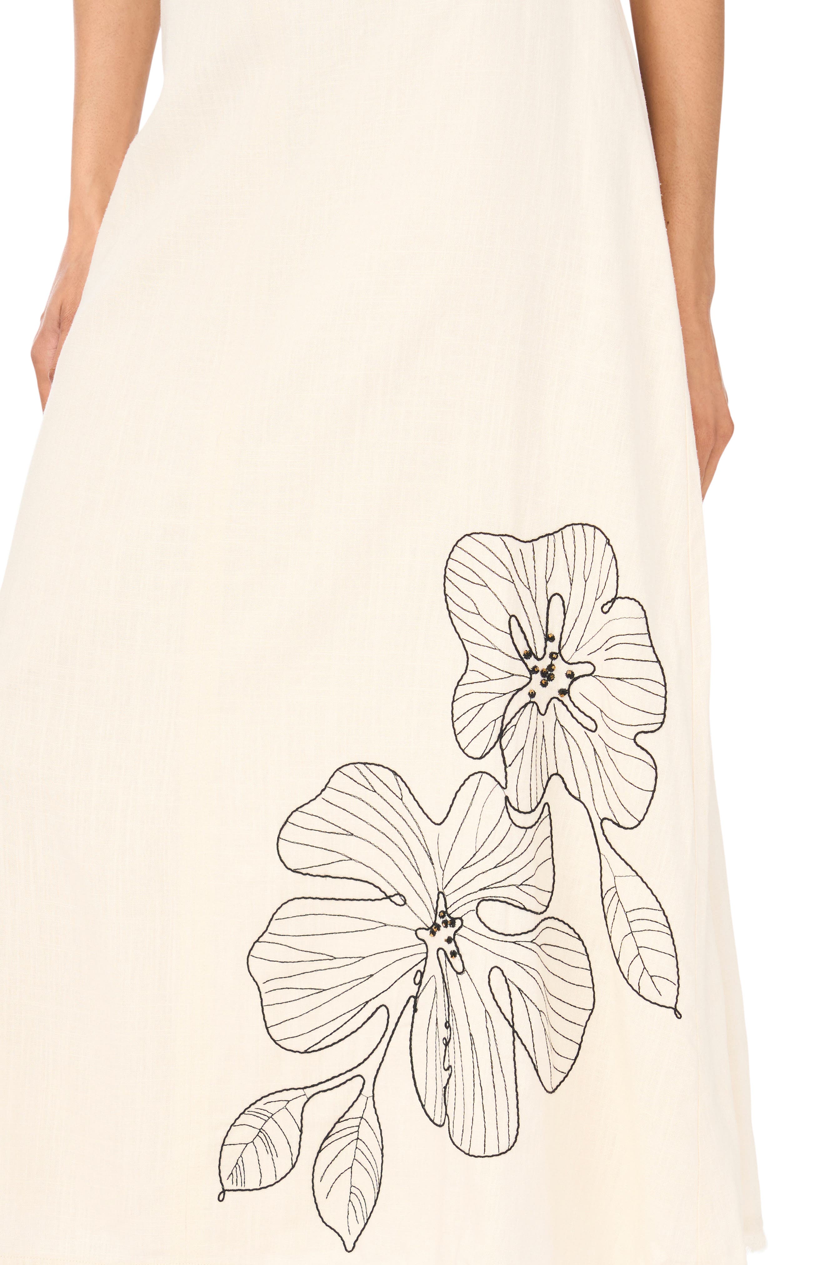 Vince Camuto Placed Embroidered Floral Skirt — фото 3