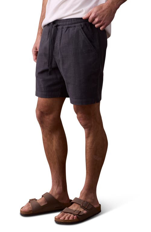 The Normal Brand Texstretch Summer Drawstring Stretch Cotton Shorts In Storm