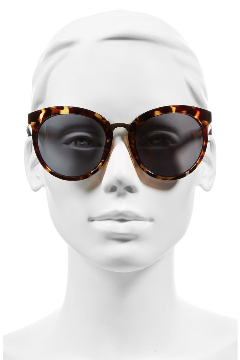 BP 'Lookout' 52mm Round Sunglasses, Alternate, color, BROWN TORTOISE