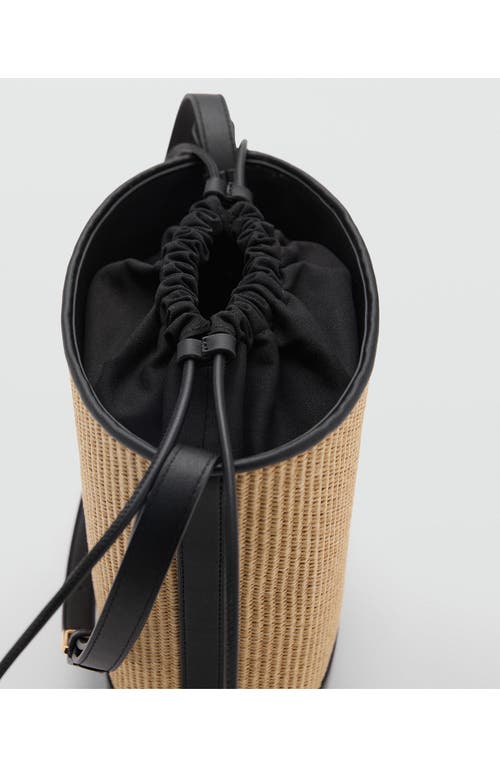 Mango Medium Raffia Bucket Bag