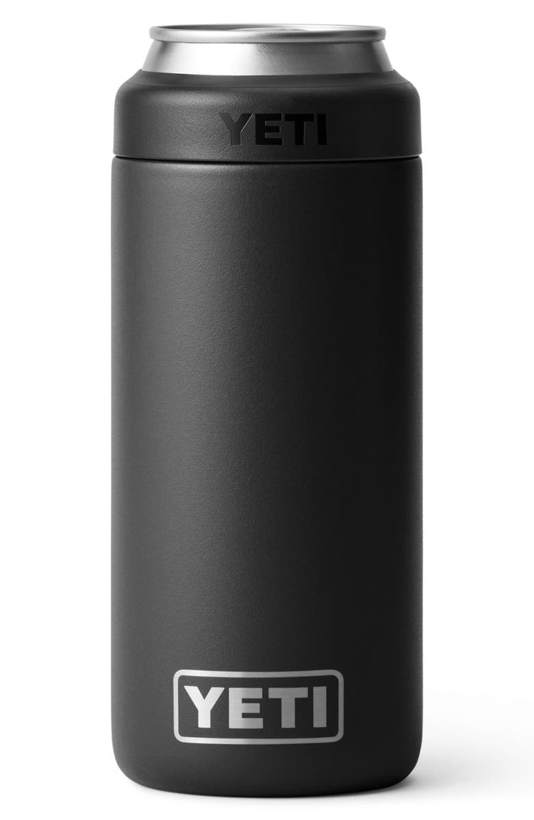 YETI Rambler Colster 12-Ounce Slim Can Cooler, Main, color, Black