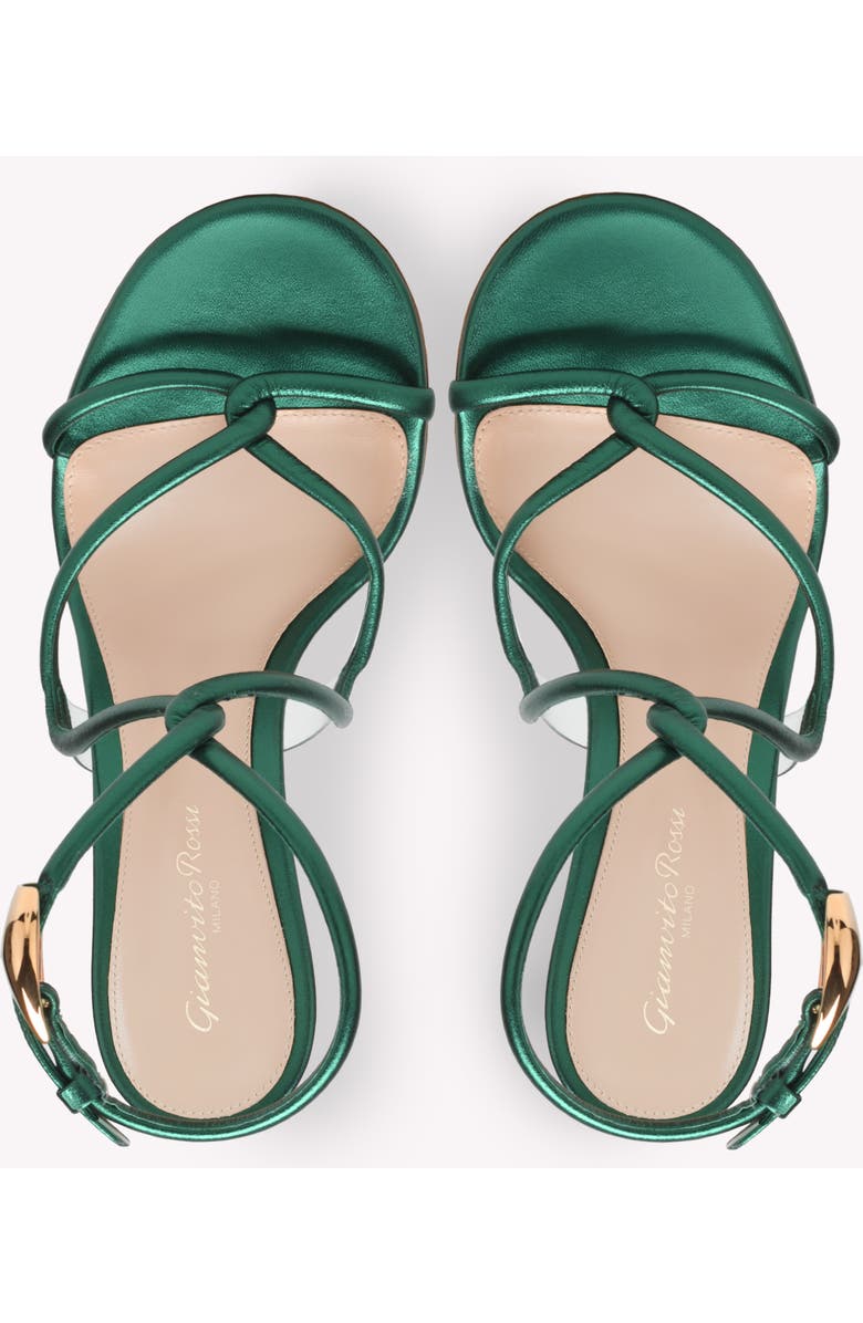 Gianvito Rossi Jungle Mamba 85 Sandals, Alternate, color, Black