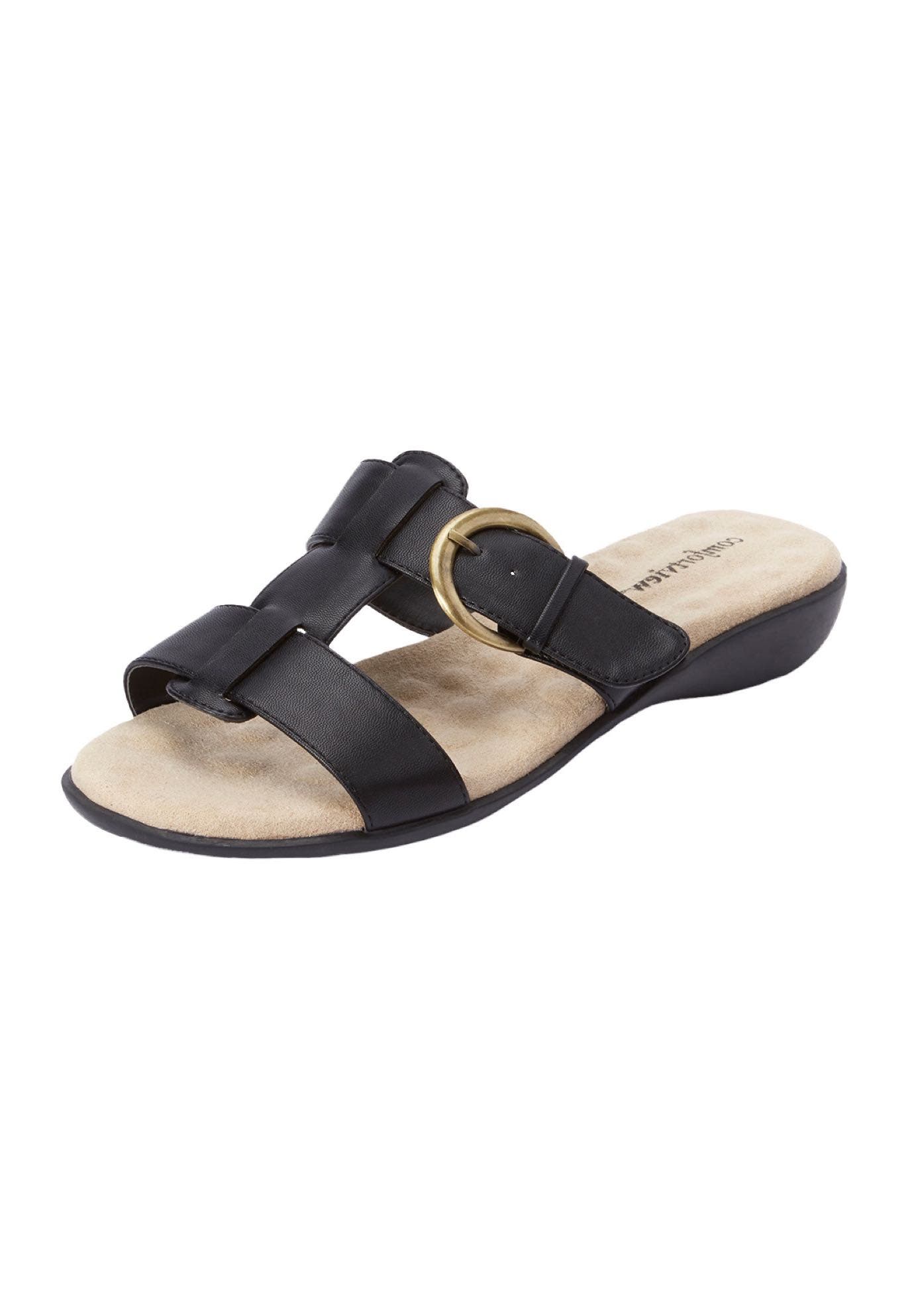 Comfortview The Dawn Slip On Sandal, Main, color, Black