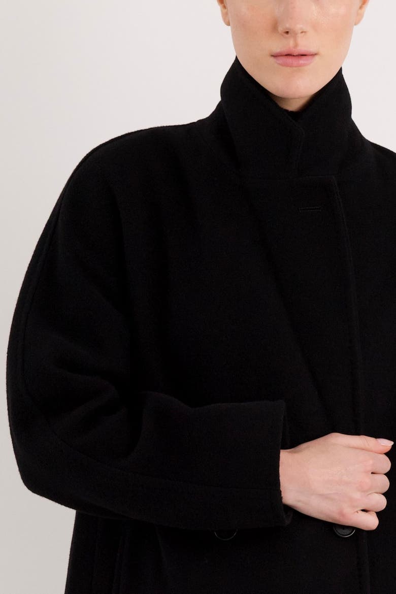 Maxi Classic Wool Coat, Alternate, color, Black
