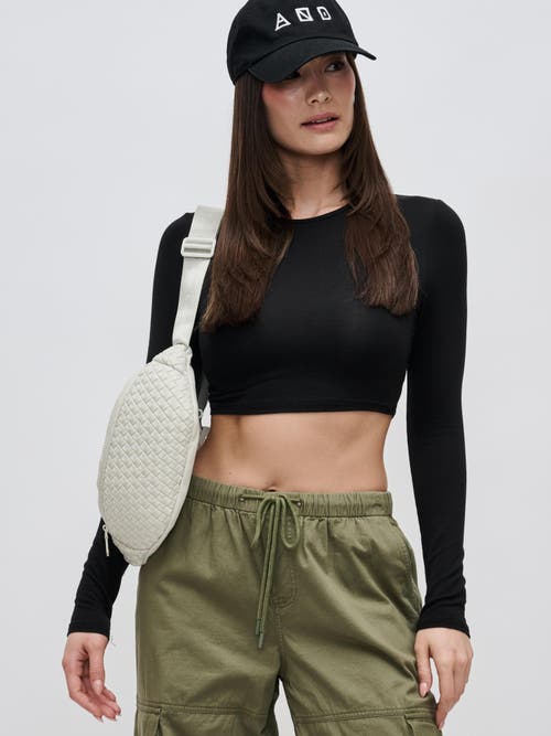Sol And Selene Aim High Belt Bag In Bone