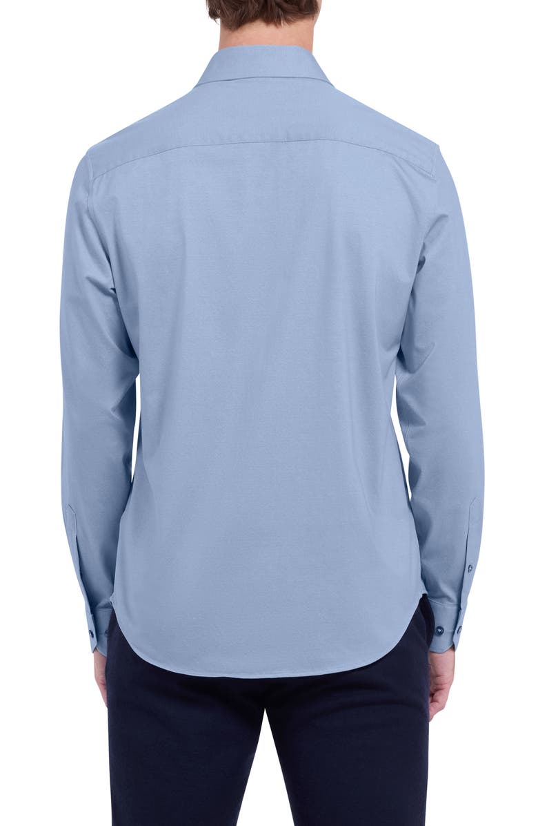 Bugatchi Jimmy OoohCotton<sup>®</sup> Button-Up Shirt, Alternate, color, Ice