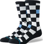 Stance Chef Check Cotton Blend Crew Socks