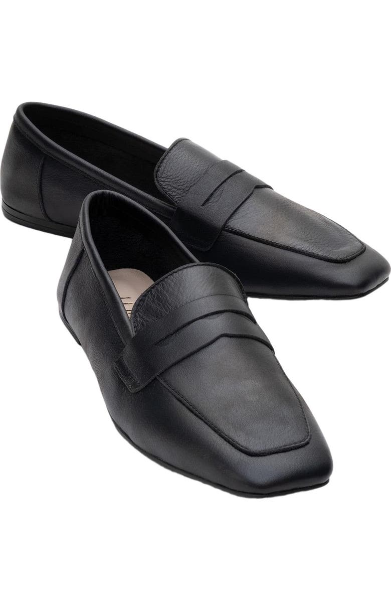 Forever & Always Shoes Morne Leather Loafers, Main, color, Black Leather