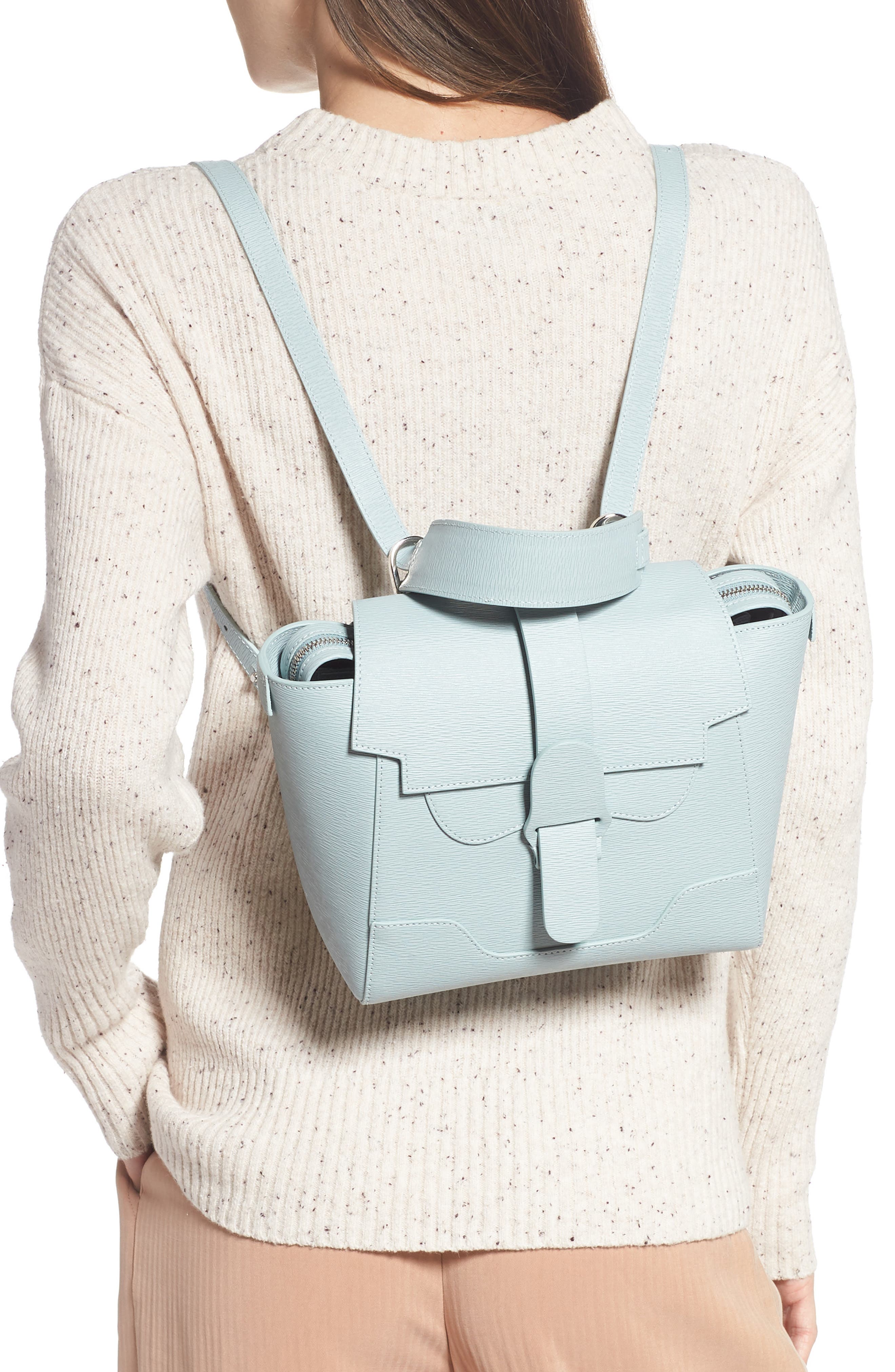 SENREVE Mini Maestra Leather Satchel, Alternate, color, 