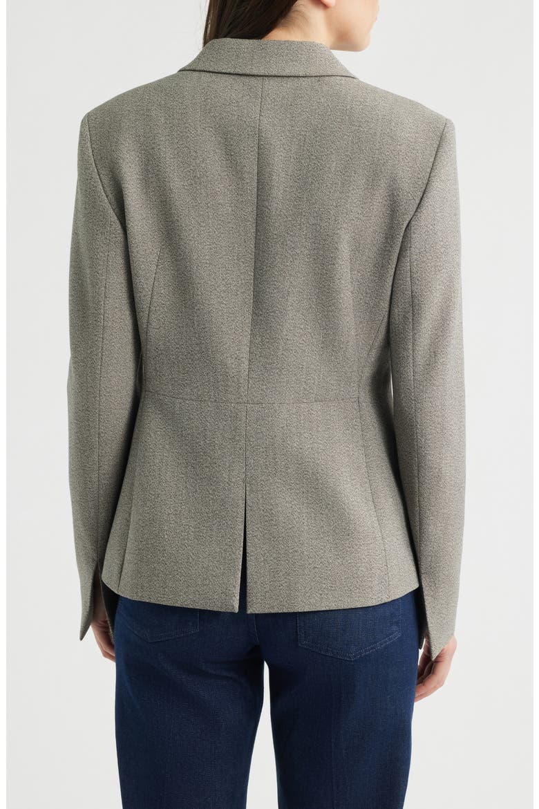 Jia Marl Stretch Suiting Jacket, Alternate, color, OPEN BRN