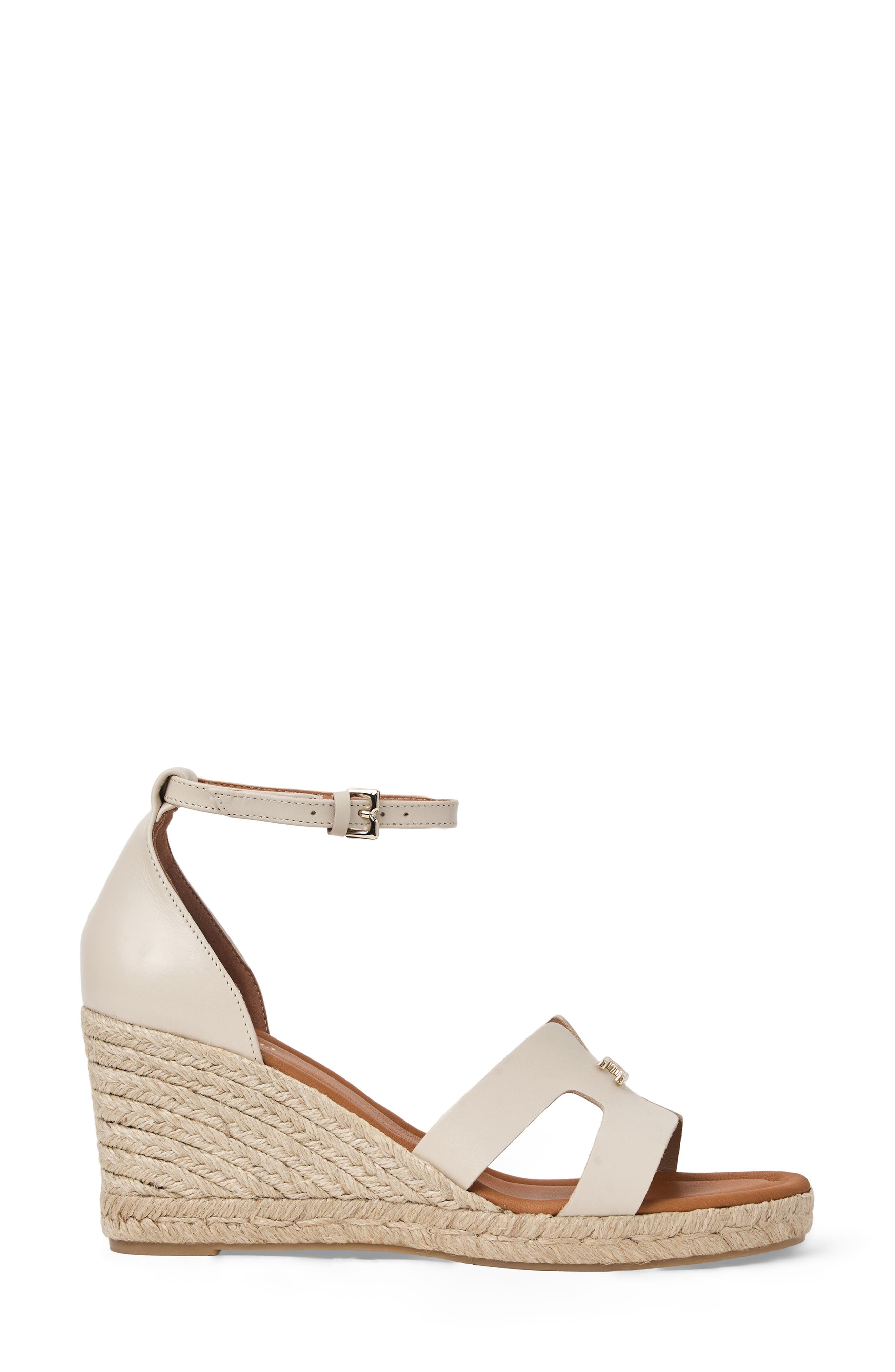 Dina Ankle Strap Wedge Sandal, Alternate, color, BONE NAPPA
