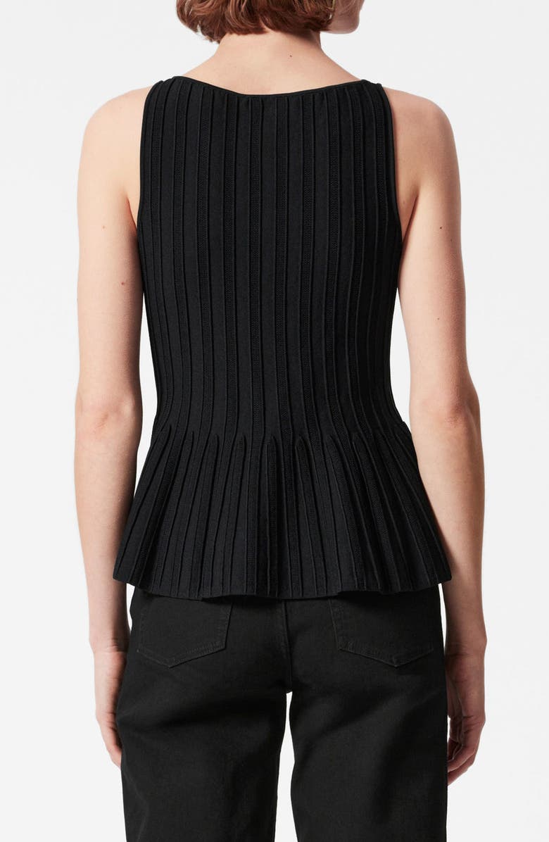 & Other Stories Sleeveless Peplum Rib Top, Alternate, color, 