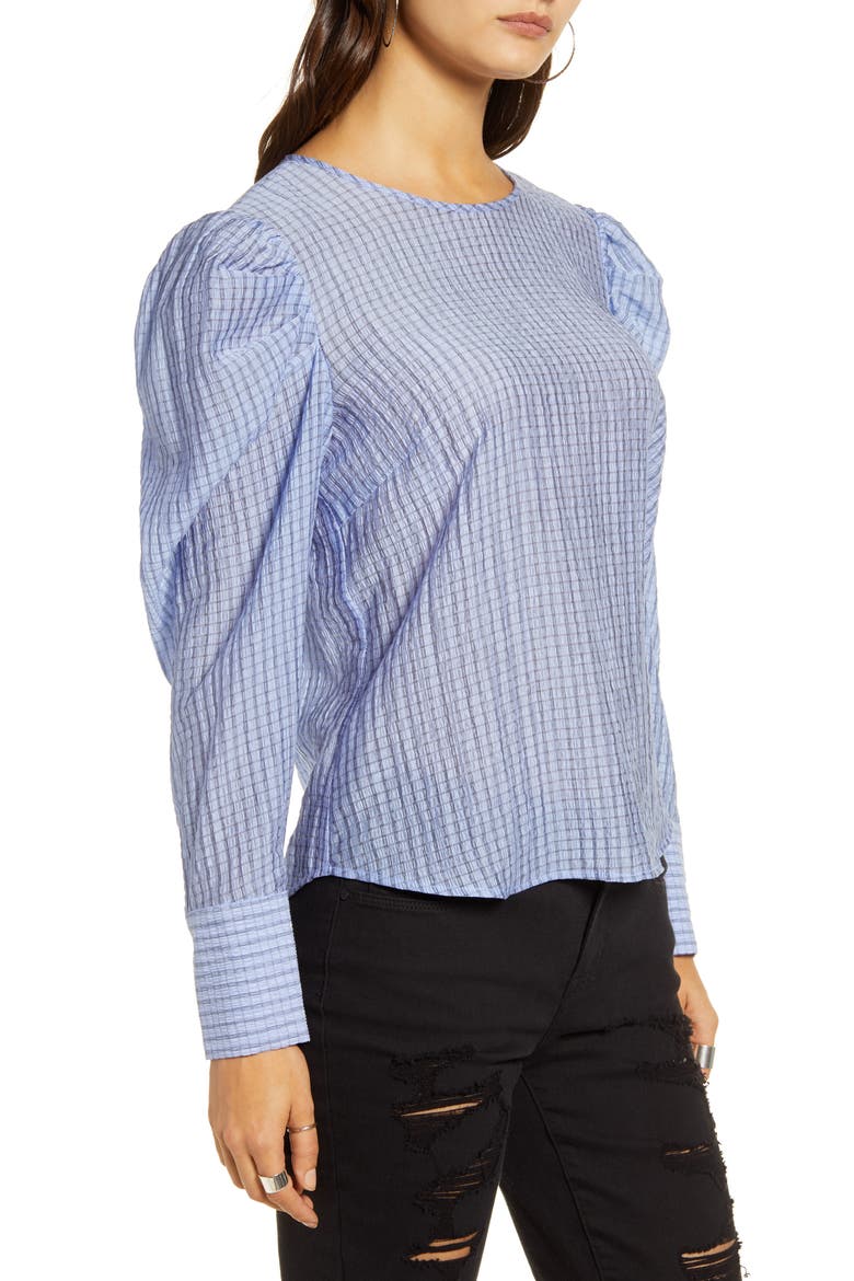 Puff Sleeve Top, Alternate, color, THISTLE DOWN