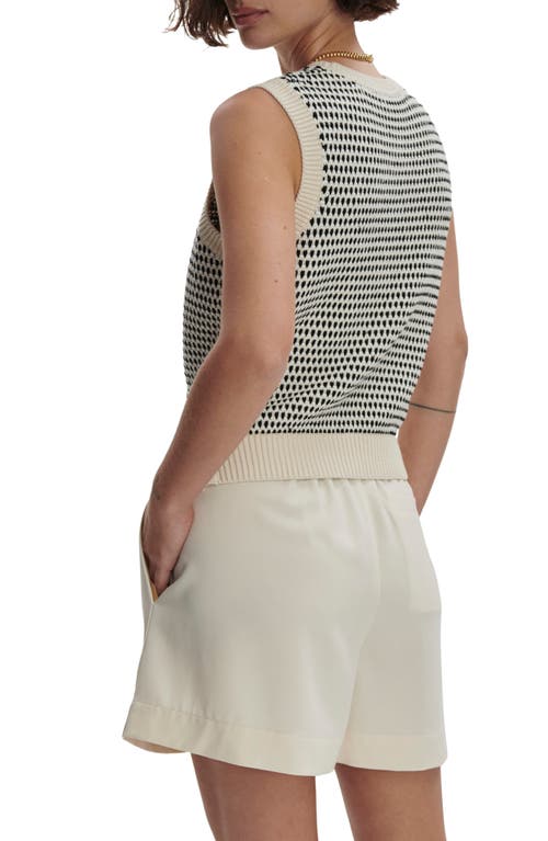 Varley Knowles Textured Knit Vest Birch Multi Stitch In Birch Multi Stitch