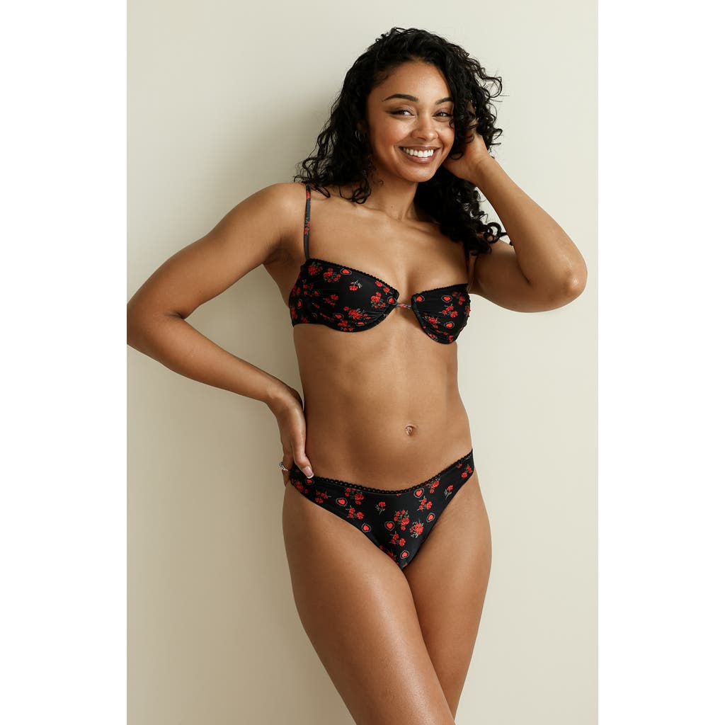 Dippin Daisys Starlight Underwire Bikini Top In Heartbreaker