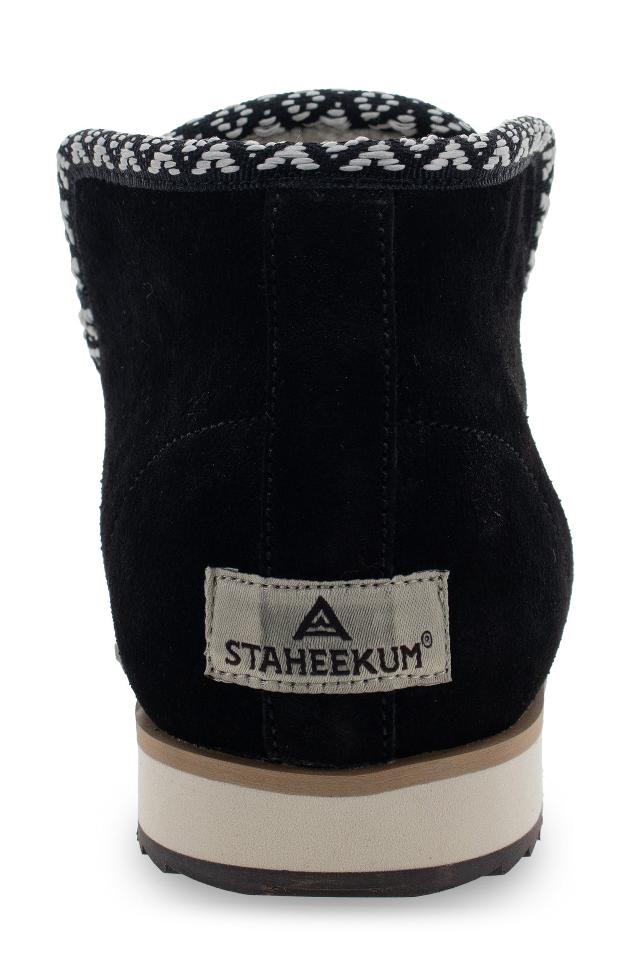 Walla Walla Leather Bootie, Alternate, color, BLACK