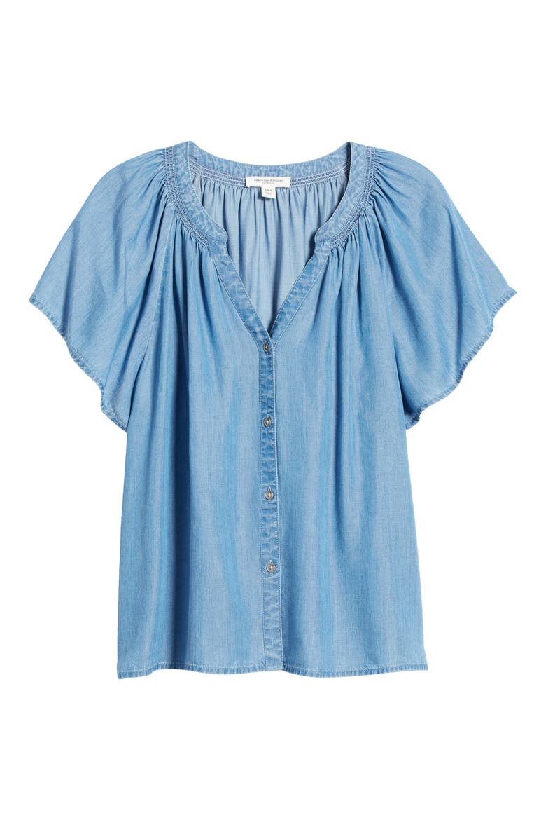 Lora Denim Top, Alternate, color, MEDIUM WASH
