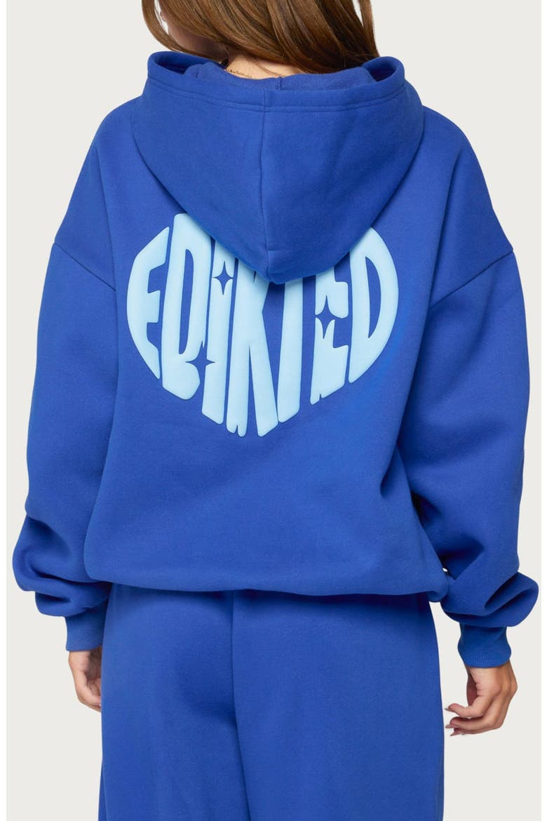 Major Love Graphic Hoodie, Alternate, color, BLUE