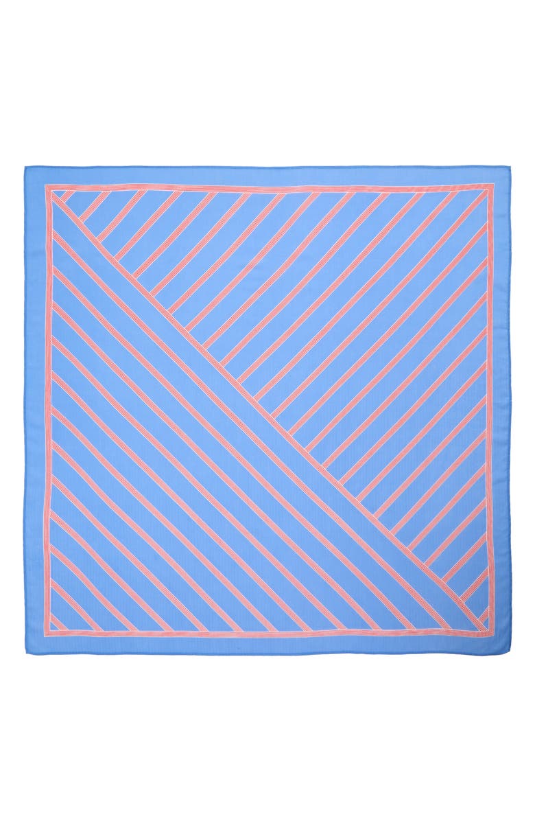 Madewell Medium Cotton Bandana, Alternate, color, Calm Blue