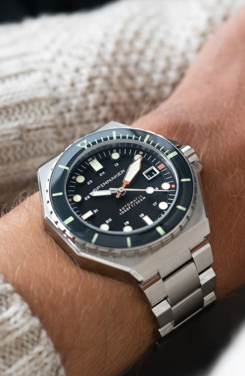 SPINNAKER Dumas Automatic Bracelet Watch, 44mm, Alternate, color, 