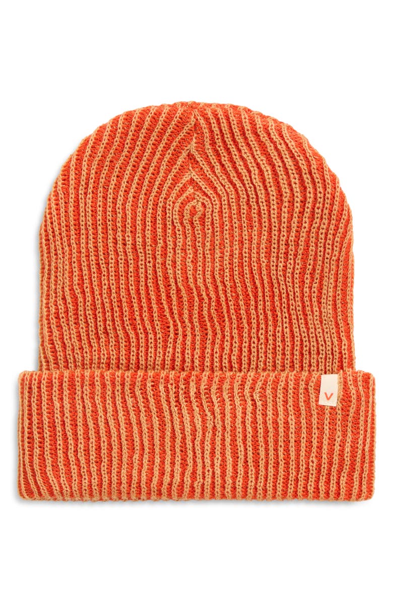 verloop Rib Beanie, Main, color, Camel Poppy