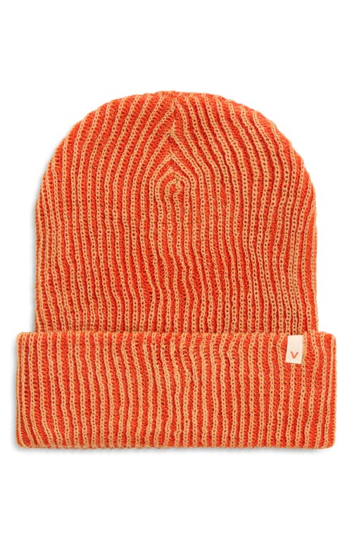 Verloop Rib Beanie In Orange