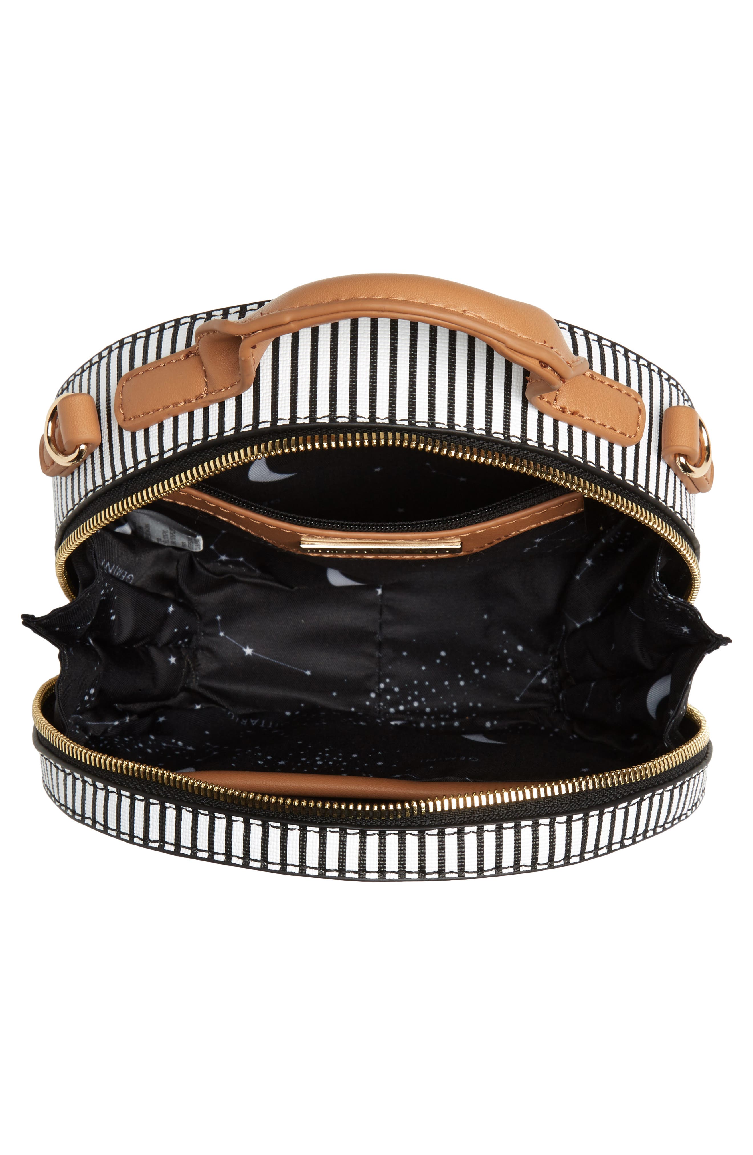 Malibu Skye Semi Round Faux Leather Bag, Alternate, color, 