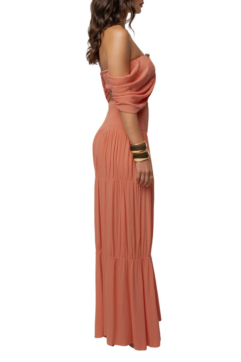 Hidden Gems Tier Pant Set, Alternate, color, Peach