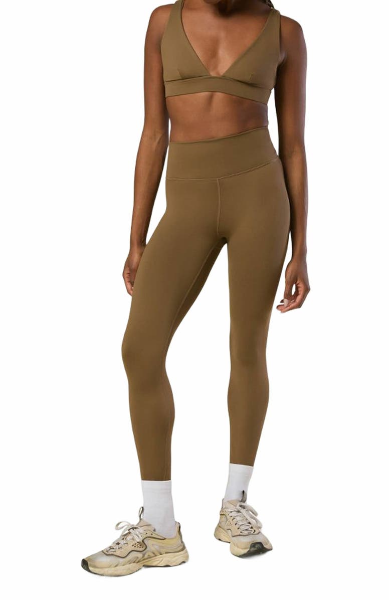 WeWoreWhat V-neck Bralette, Alternate, color, Kangaroo