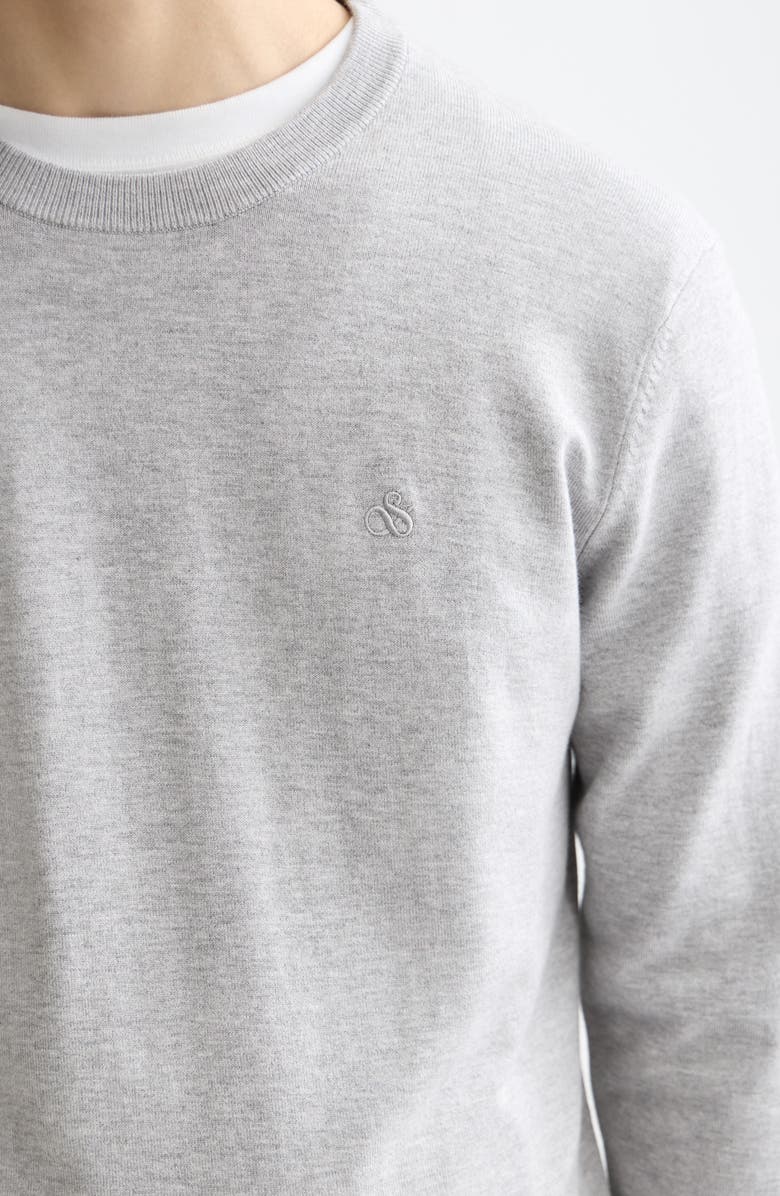 Scotch & Soda Core Crewneck Pullover, Alternate, color, Grey