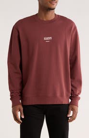 AllSaints Burman Crewneck Cotton Sweatshirt
